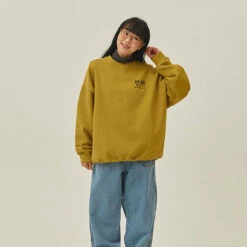 Kappy Yeti Fluff Sweat Shirt Mustard(Kappy Yeti Fluff Sweat Shirt Mustard) 8 Kappy Yeti Fluff Sweat Shirt Mustard(Kappy Yeti Fluff Sweat Shirt Mustard) -Best Clothing Store KappyYetiFluffSweatShirtMustard2