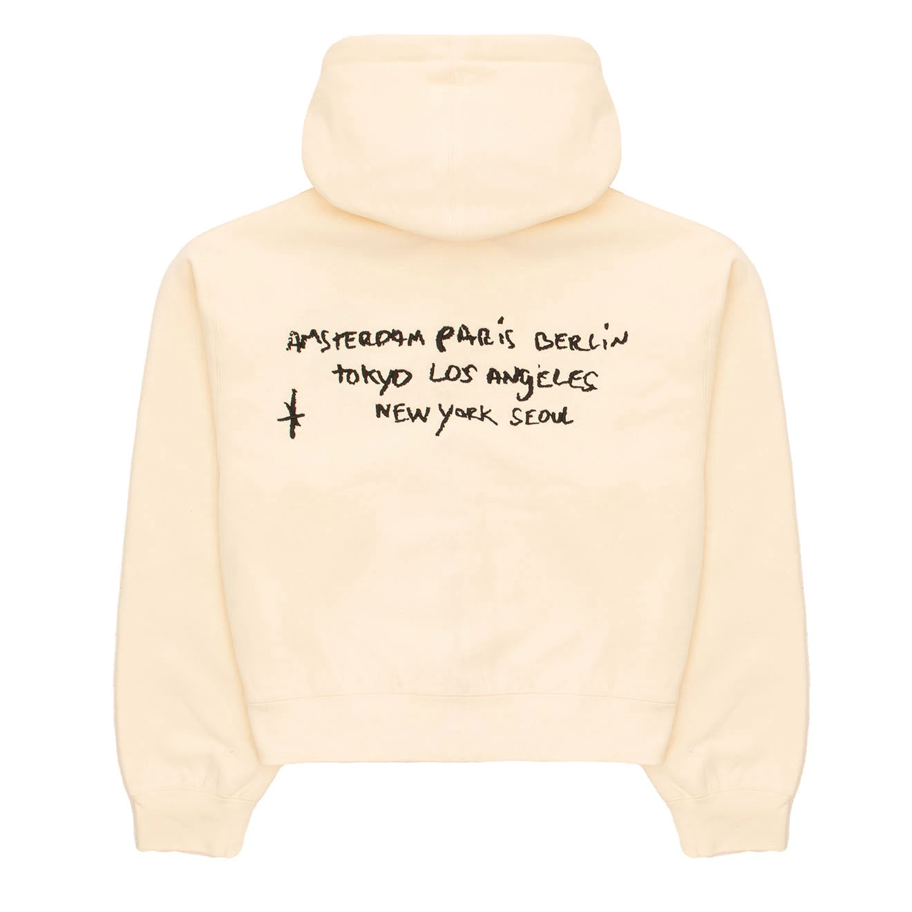 Obey Womens Chalk Writing Zip Hood Unbleached(Obey Womens Chalk Writing Zip Hood Unbleached) 4 Obey Womens Chalk Writing Zip Hood Unbleached(Obey Womens Chalk Writing Zip Hood Unbleached) - Image 2