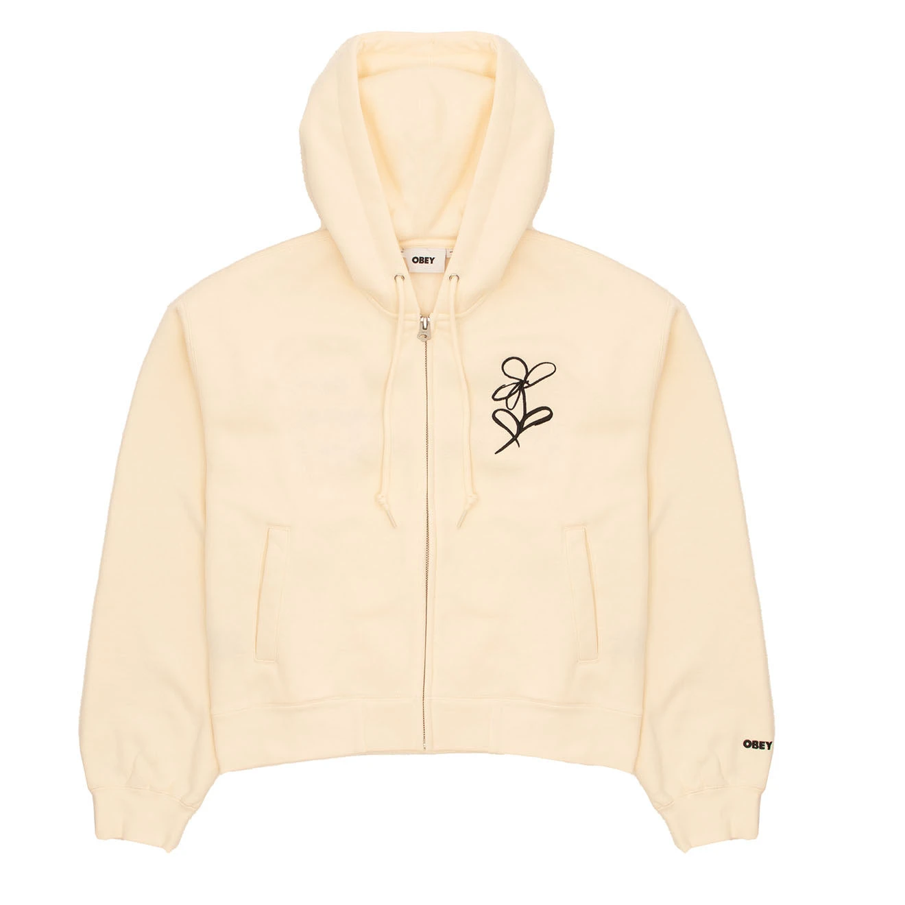 Obey Womens Chalk Writing Zip Hood Unbleached(Obey Womens Chalk Writing Zip Hood Unbleached) 3 Obey Womens Chalk Writing Zip Hood Unbleached(Obey Womens Chalk Writing Zip Hood Unbleached)