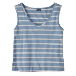 Patagonia Womens Regenerative Organic Certified Cotton Tank Sunset Stripe / Light Plume Grey(Patagonia Womens Regenerative Organic Certified Cotton Tank Sunset Stripe Light Plume Grey)