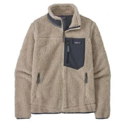 Patagonia Womens Classic Retro-X Jacket Natural / Smolder Blue(Patagonia Womens Classic Retro X Jacket Natural Smolder Blue)