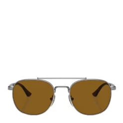 Persol PO1006S Sunglasses Gunmetal / Brown Lens(Persol Po1006s Sunglasses Gunmetal Brown Lens)