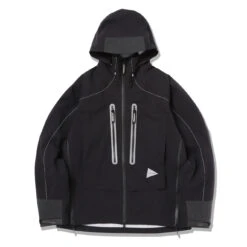 And Wander Pertex Shield Rain Jacket Black(And Wander Pertex Shield Rain Jacket Black)