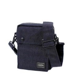 Porter-Yoshida And Co Smoky Vertical Shoulder Bag Navy(Porter Yoshida And Co Smoky Vertical Shoulder Bag Navy)