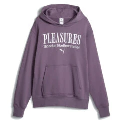 Puma Puma X Pleasures Graphic Hoodie Purple Charcoal(Puma Puma X Pleasures Graphic Hoodie Purple Charcoal)