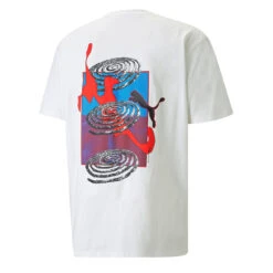 Puma X P.A.M Graphic T-Shirt Puma White(Puma X P A M Graphic T Shirt Puma White) -Best Clothing Store PumaxP.A.MWomensGraphicT ShirtPumaWhite 2