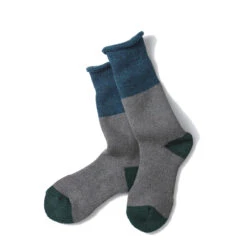 Rototo Chunky Pile Boot Socks Dark Blue / Gray(Rototo Chunky Pile Boot Socks Dark Blue Gray)
