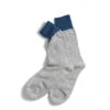 Rototo Double Face Crew Sock Blue / Gray(Rototo Double Face Crew Sock Blue Gray) -Best Clothing Store RototoDoubleFaceCrewSockBlueGray