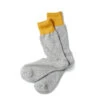 Rototo Double Face Crew Sock Dark Yellow / Grey(Rototo Double Face Crew Sock Dark Yellow Grey) -Best Clothing Store RototoDoubleFaceCrewSockDarkYellowGrey