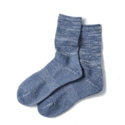 RoToTo Washi Pile Crew Sock Slate Blue(Rototo Washi Pile Crew Sock Slate Blue)