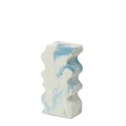 Smith & Goat Wiggle Vase Blue / White(Smith Goat Wiggle Vase Blue White)