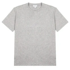 Sunspel Womens Boy Fit Crew Neck T Shirt Grey Melange(Sunspel Womens Boy Fit Crew Neck T Shirt Grey Melange)