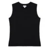 Sunspel Boy Fit Tank T-Shirt Black(Sunspel Boy Fit Tank T Shirt Black) -Best Clothing Store Sunspel Womens Boy Fit Tank T Shirt Black 26137 01