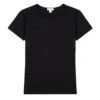 Sunspel Classic T-Shirt Black(Sunspel Classic T Shirt Black) -Best Clothing Store Sunspel Womens Classic T Shirt Black 24697 01