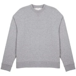 Sunspel Loopback Sweatshirt Grey Melange(Sunspel Loopback Sweatshirt Grey Melange)