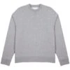 Sunspel Womens Loopback Sweatshirt Grey Melange(Sunspel Womens Loopback Sweatshirt Grey Melange)