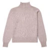 Sunspel Womens Funnel Neck Jumper Pale Pink Twist(Sunspel Womens Funnel Neck Jumper Pale Pink Twist) 2 Sunspel Womens Funnel Neck Jumper Pale Pink Twist(Sunspel Womens Funnel Neck Jumper Pale Pink Twist) -Best Clothing Store SunspelWomensFunnelNeckJumperPalePinkTwist 1