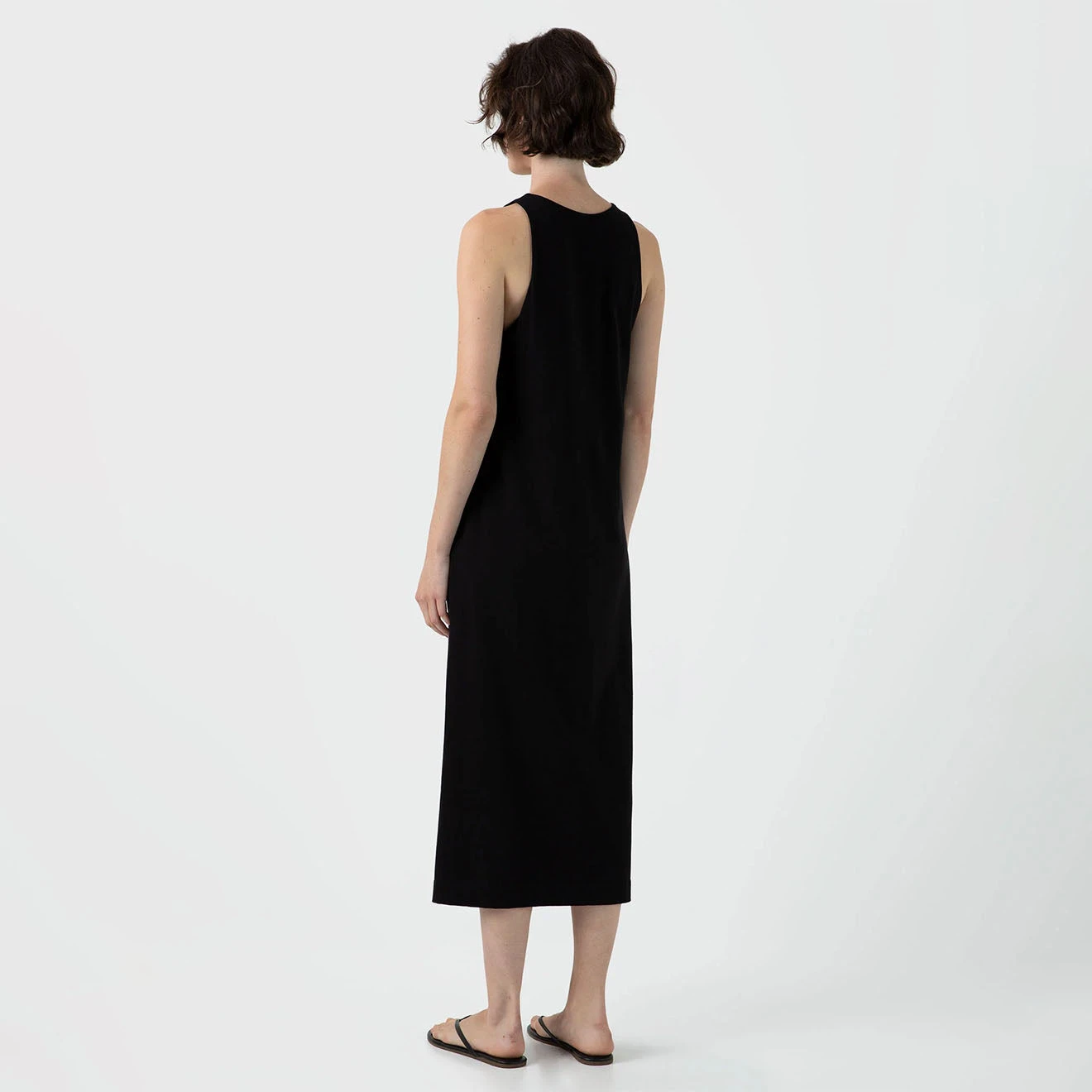 Sunspel Womens Jersey Midi Dress Black(Sunspel Womens Jersey Midi Dress Black) 5 Sunspel Womens Jersey Midi Dress Black(Sunspel Womens Jersey Midi Dress Black) - Image 3