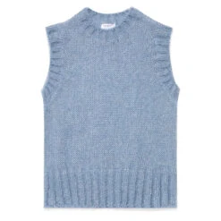 Sunspel Womens Mohair Vest Cornflower(Sunspel Womens Mohair Vest Cornflower)