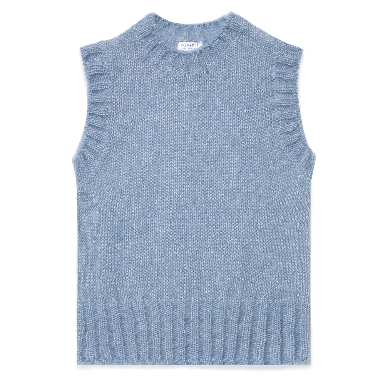 Sunspel Womens Mohair Vest Cornflower(Sunspel Womens Mohair Vest Cornflower) 3 Sunspel Womens Mohair Vest Cornflower(Sunspel Womens Mohair Vest Cornflower)