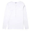Sunspel Womens Rib Henley White(Sunspel Womens Rib Henley White) -Best Clothing Store SunspelWomensRibHenleyWhite 1