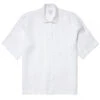 Sunspel Womens S/S Shirt White(Sunspel Womens S S Shirt White) -Best Clothing Store SunspelWomensSSShirtWhite