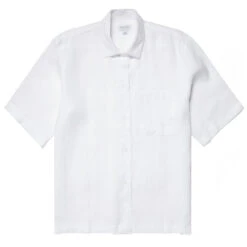 Sunspel Womens S/S Shirt White(Sunspel Womens S S Shirt White)