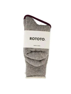 RoToTo Double Face Socks Mid Gray(Rototo Double Face Socks Mid Gray)