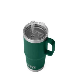 YETI Rambler 25oz Straw Mug Black Forest Green(Yeti Rambler 25oz Straw Mug Black Forest Green) -Best Clothing Store YETIRambler25ozStrawMugBlackForestGreen1