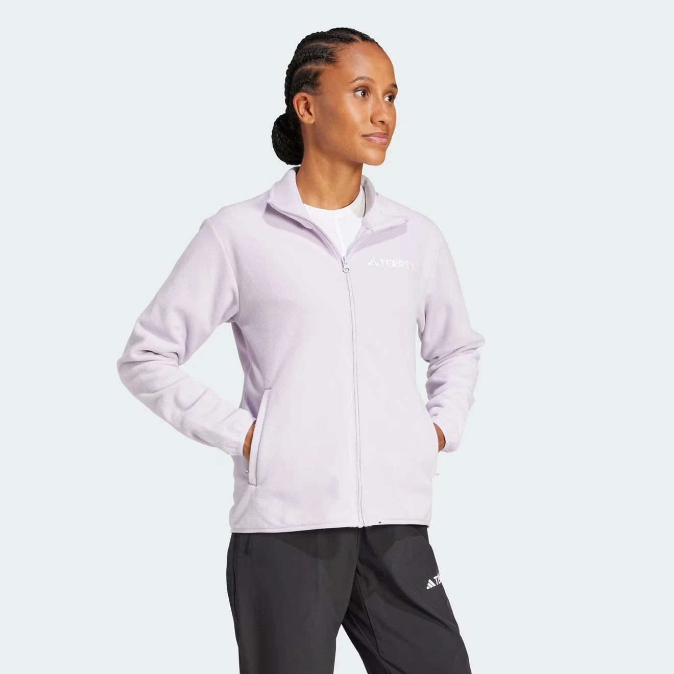 Adidas Terrex Womens Multi Essentials Full-Zip Fleece Jacket Sildaw(Adidas Terrex Womens Multi Essentials Full Zip Fleece Jacket Sildaw) 5 Adidas Terrex Womens Multi Essentials Full-Zip Fleece Jacket Sildaw(Adidas Terrex Womens Multi Essentials Full Zip Fleece Jacket Sildaw) - Image 3
