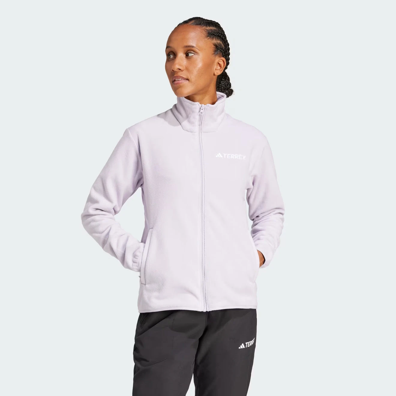 Adidas Terrex Womens Multi Essentials Full-Zip Fleece Jacket Sildaw(Adidas Terrex Womens Multi Essentials Full Zip Fleece Jacket Sildaw) 4 Adidas Terrex Womens Multi Essentials Full-Zip Fleece Jacket Sildaw(Adidas Terrex Womens Multi Essentials Full Zip Fleece Jacket Sildaw) - Image 2
