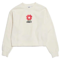 Obey Womens Amelia Crew Unbleached(Obey Womens Amelia Crew Unbleached)